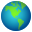 earth globe americas