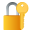 closed lock with key