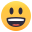 smiling face with open mouth